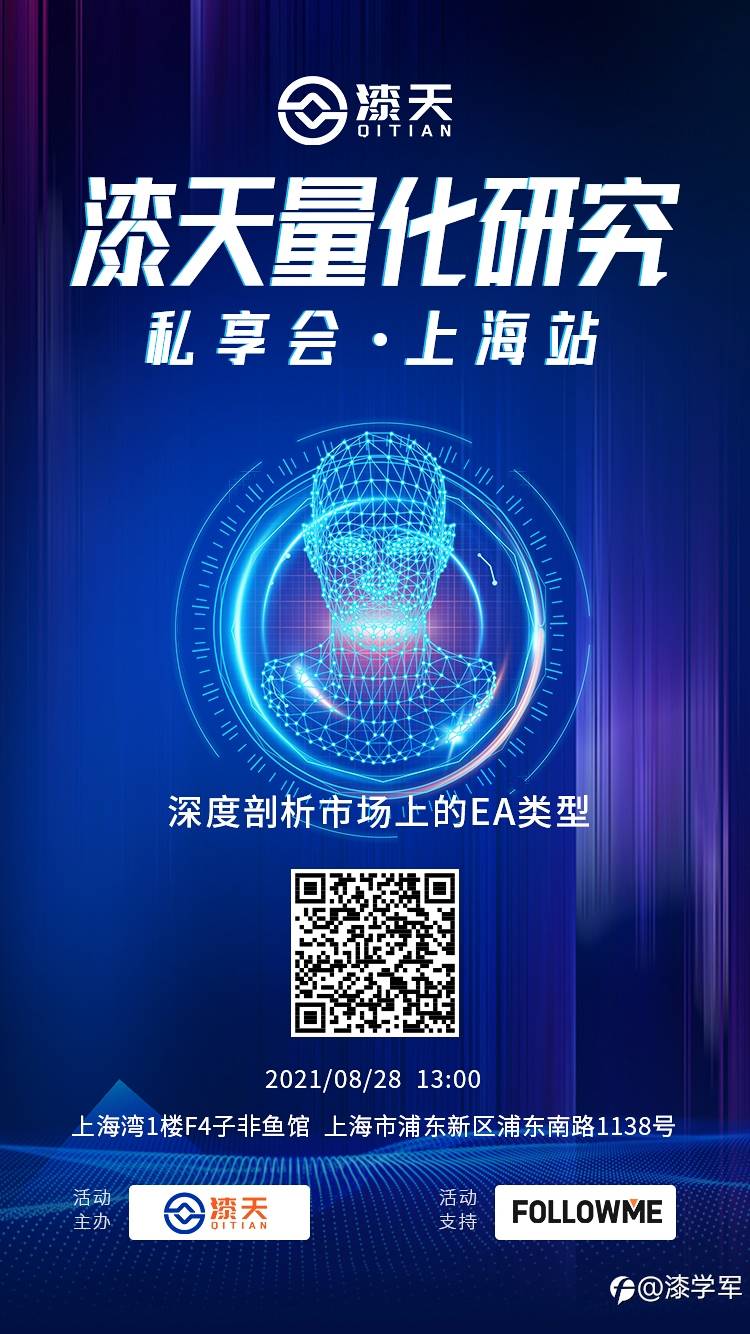 漆天量化研究私享会·上海站