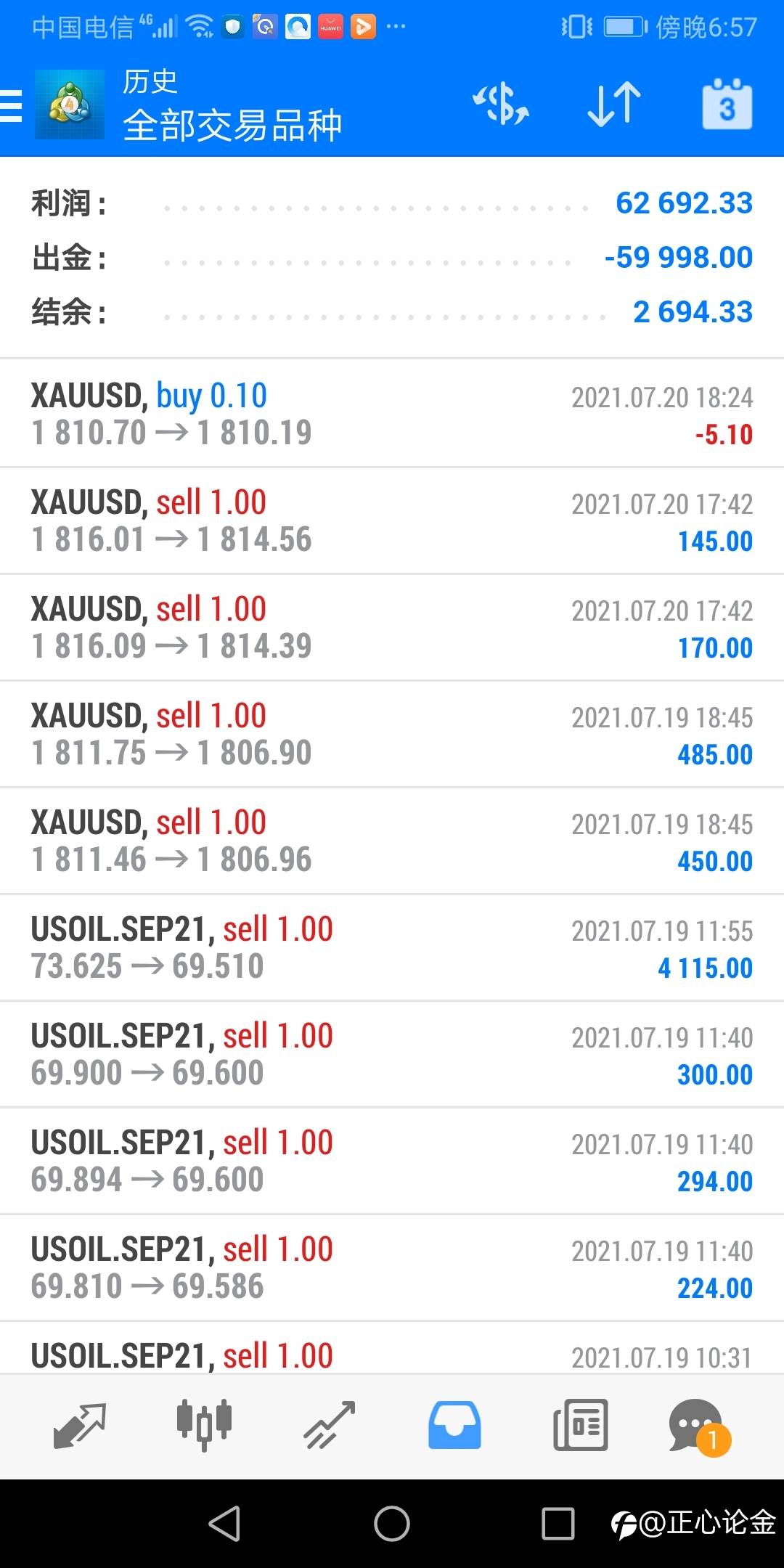 7.26做了四年的账户可观摩！