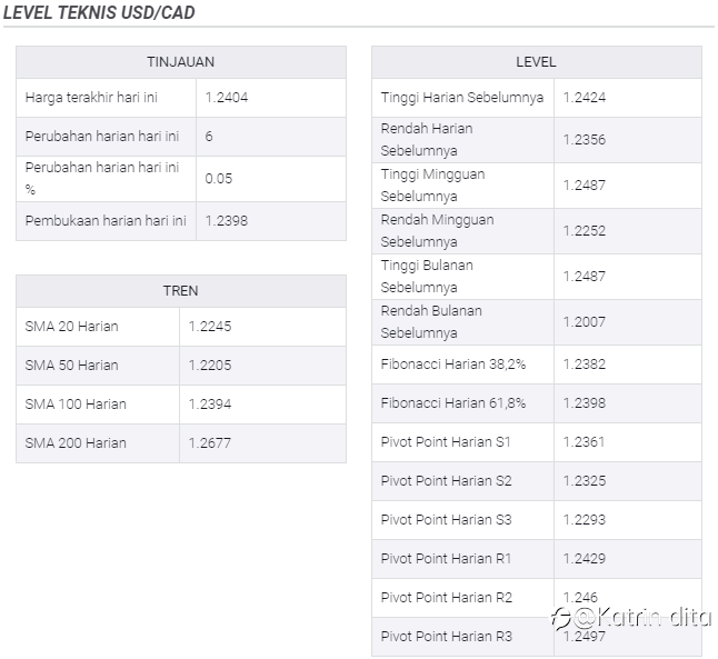 Analisis Harga USD/CAD: Tampaknya Akan Mengunjungi Resistensi Mingguan Di Atas 1,2400