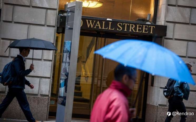 Wall Street Cetak Rekor Tertinggi Jelang Rilis Lapkeu, Dow Jones Hampir Tembus 35.000