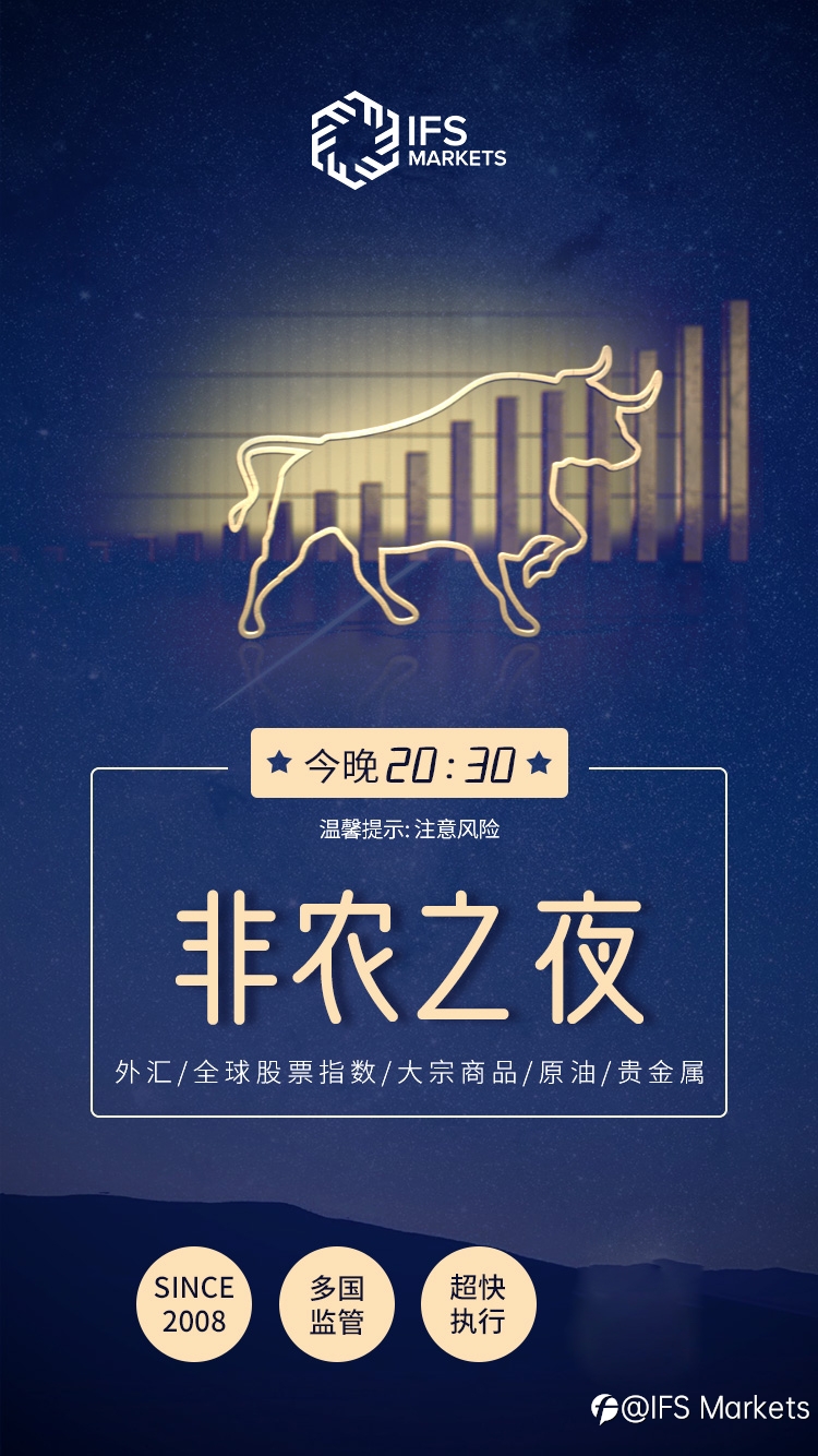 今晚非农驾到，IFS Markets提醒您警惕市场剧烈波动！