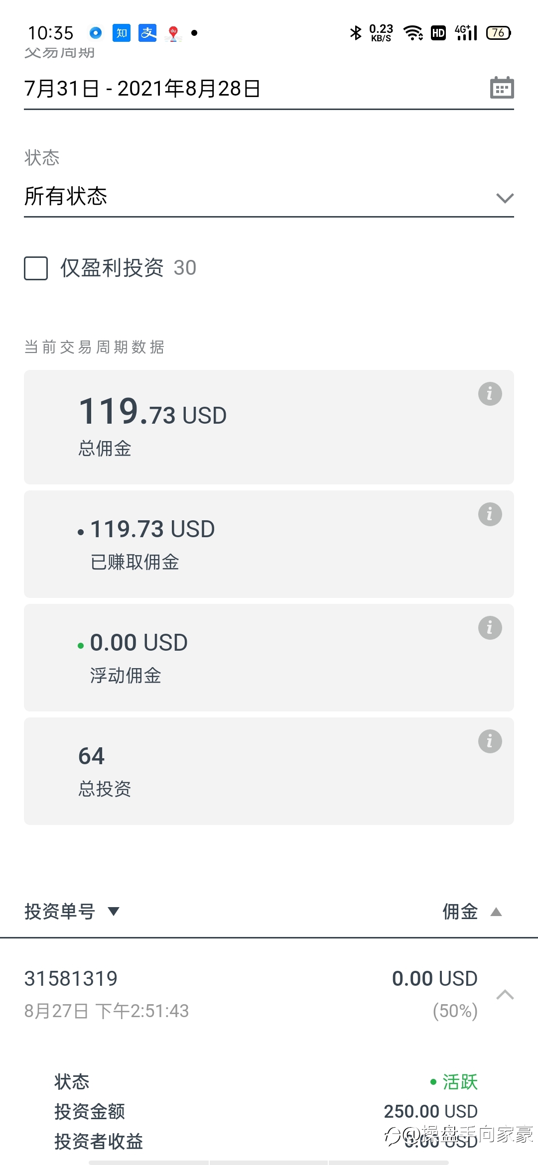 8月过去，ex社交交易分成119美元