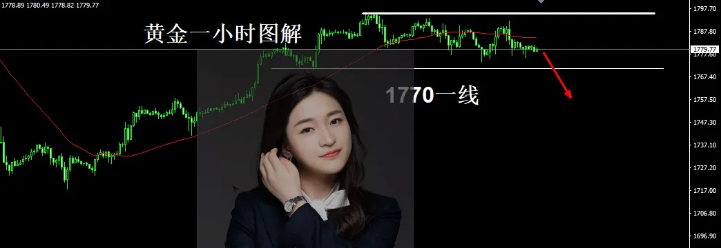 詹亦鑫：8.20黄金操作策略，黄金解套。隔夜黄金连续冲高无力，1785直接空