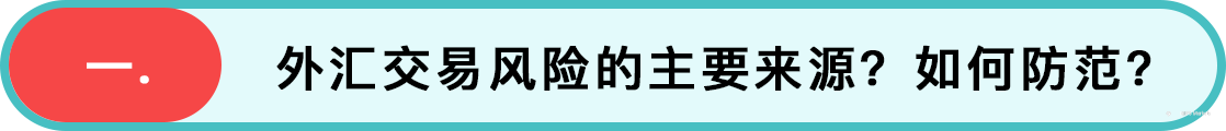 【IFS 小课堂】外汇交易风险的主要来源?怎样防范?如何管控?