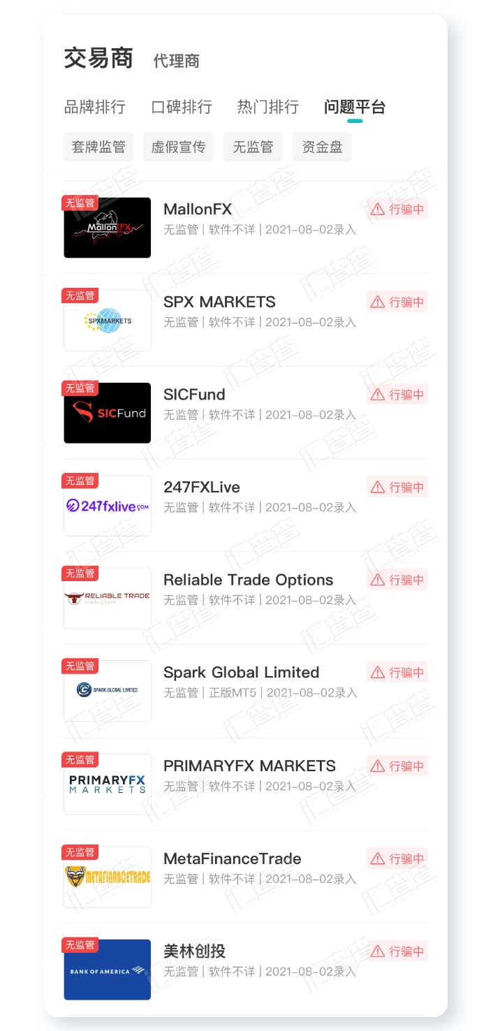 汇查查黑名单更新,8月新增9家,上月新增超百家!