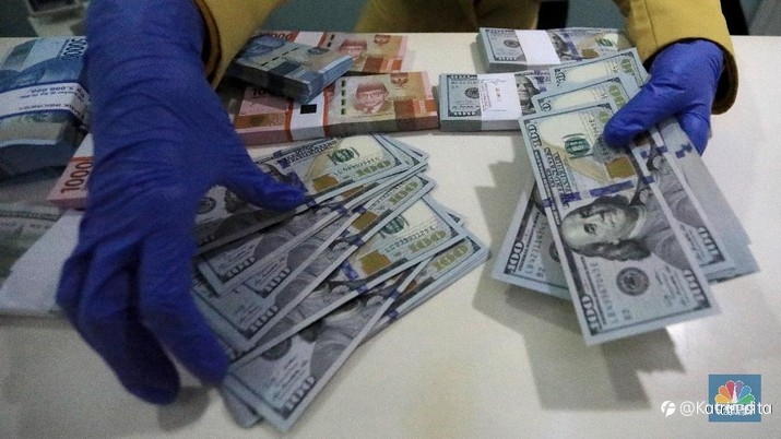 Penutupan Pasar: Rupiah Melemah ke Rp 14.350/US$