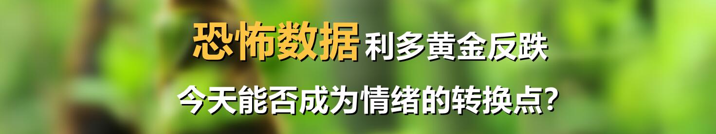 恐怖数据利多黄金反跌,今天能否成为情绪的转换点?