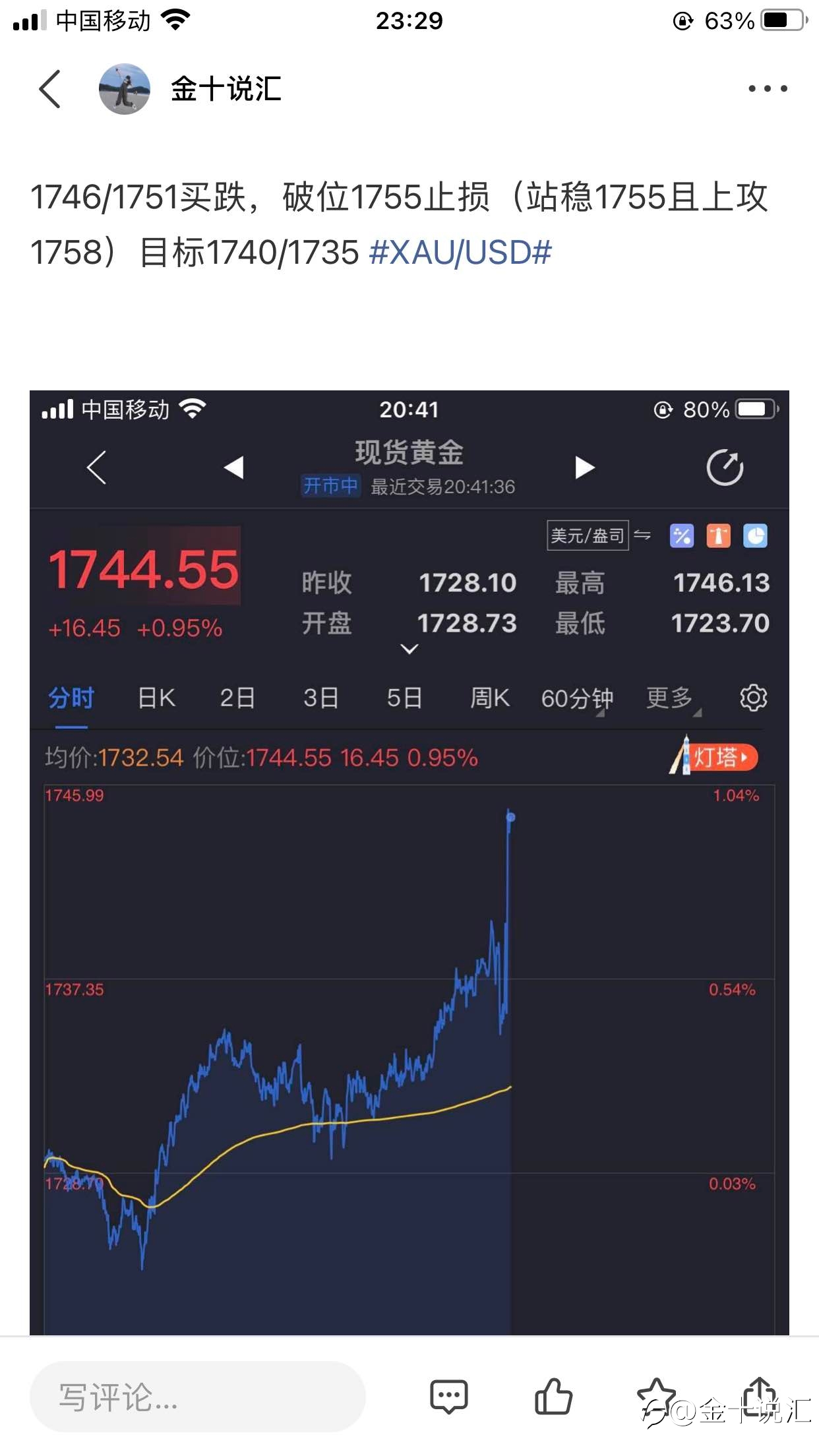 1764买跌赚了六个点坐等第二目标1751