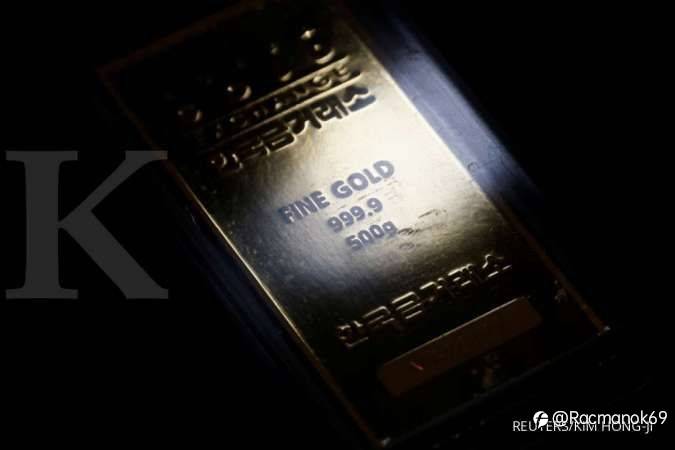 Harga emas spot turun tipis ke US$1.799,46, Jumat (6/8) siang ini