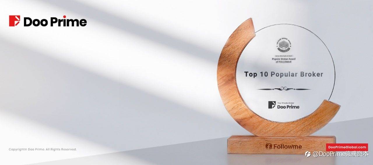 公司动态 | Doo Prime 再夺佳绩 荣获 FOLLOWME“受欢迎交易商 TOP10”