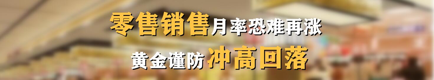 零售销售月率恐难再涨，黄金谨防冲高回落