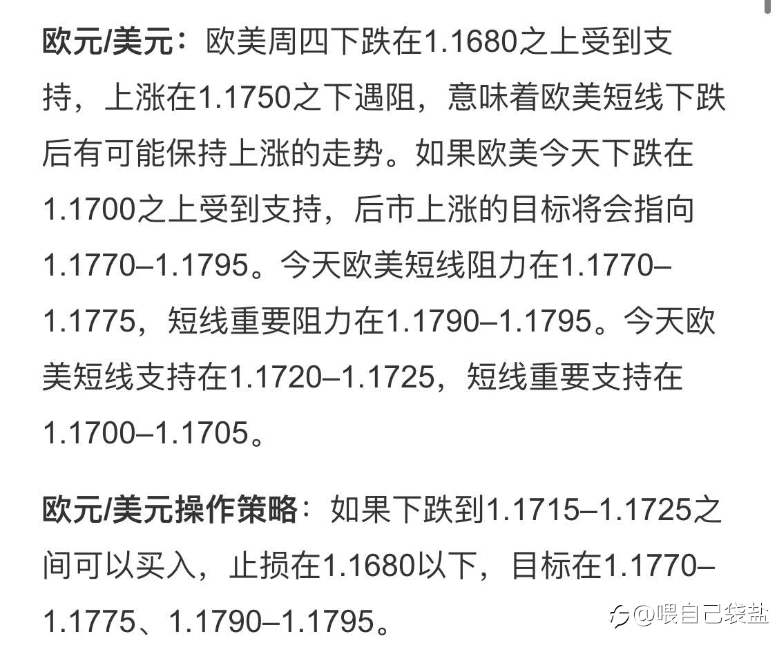 今日欧美走势看涨