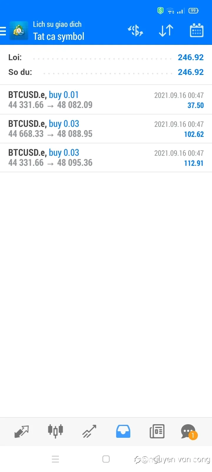 Cập nhật bitcoin