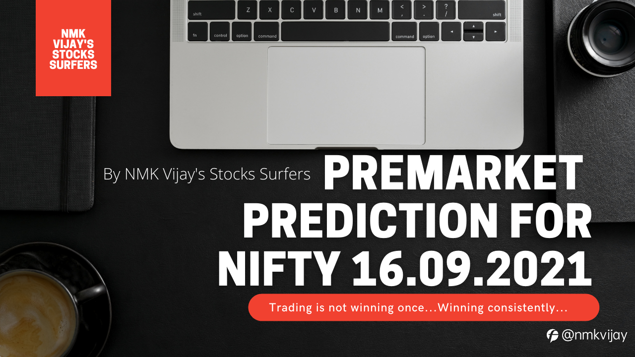 Nifty Premarket Prediction For 16-09-2021 Using Elliott Wave Theory (ENGLISH)