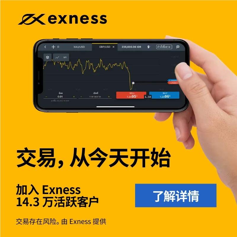 EXNESS每日聚焦：镑美逼近重要支撑，趋势转换近在咫尺