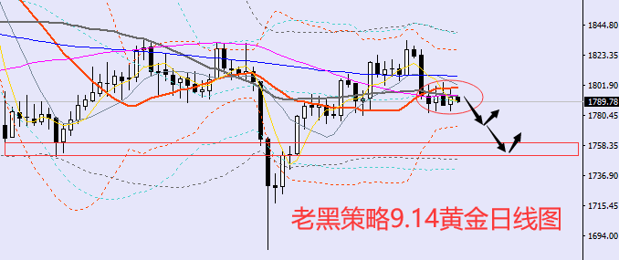 老黑策略:9.14黄金分析策略