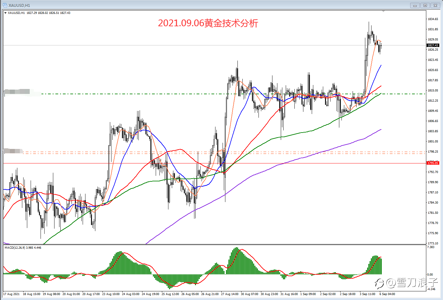 2021.09.06黄金技术分析