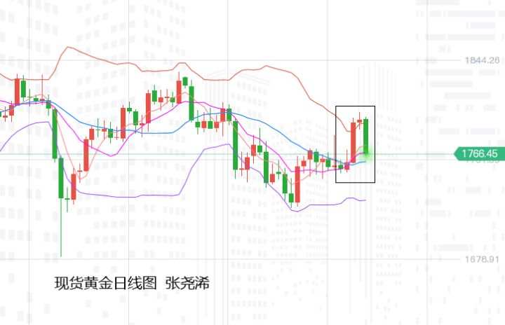 张尧浠周评:通胀推升美股致压、黄金冲高回落料再陷承压盘整