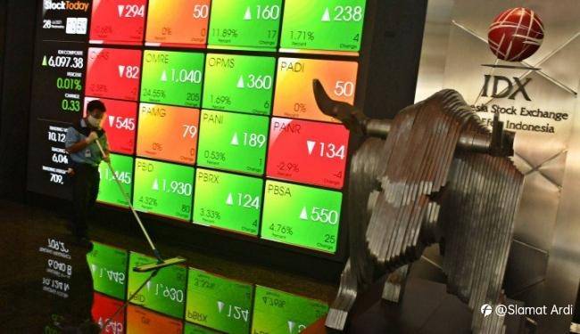 Pada Penutupan Sesi 1, Bravo! IHSG Melonjak Drastis 1,04%