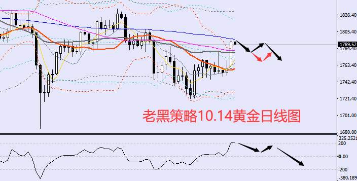 老黑策略：10.14黄金分析策略