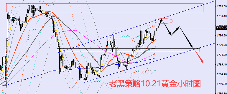 老黑策略：10.21黄金分析策略