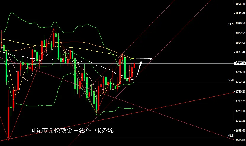 张尧浠：通胀预期升温不减、黄金多头预跃再探上周高点
