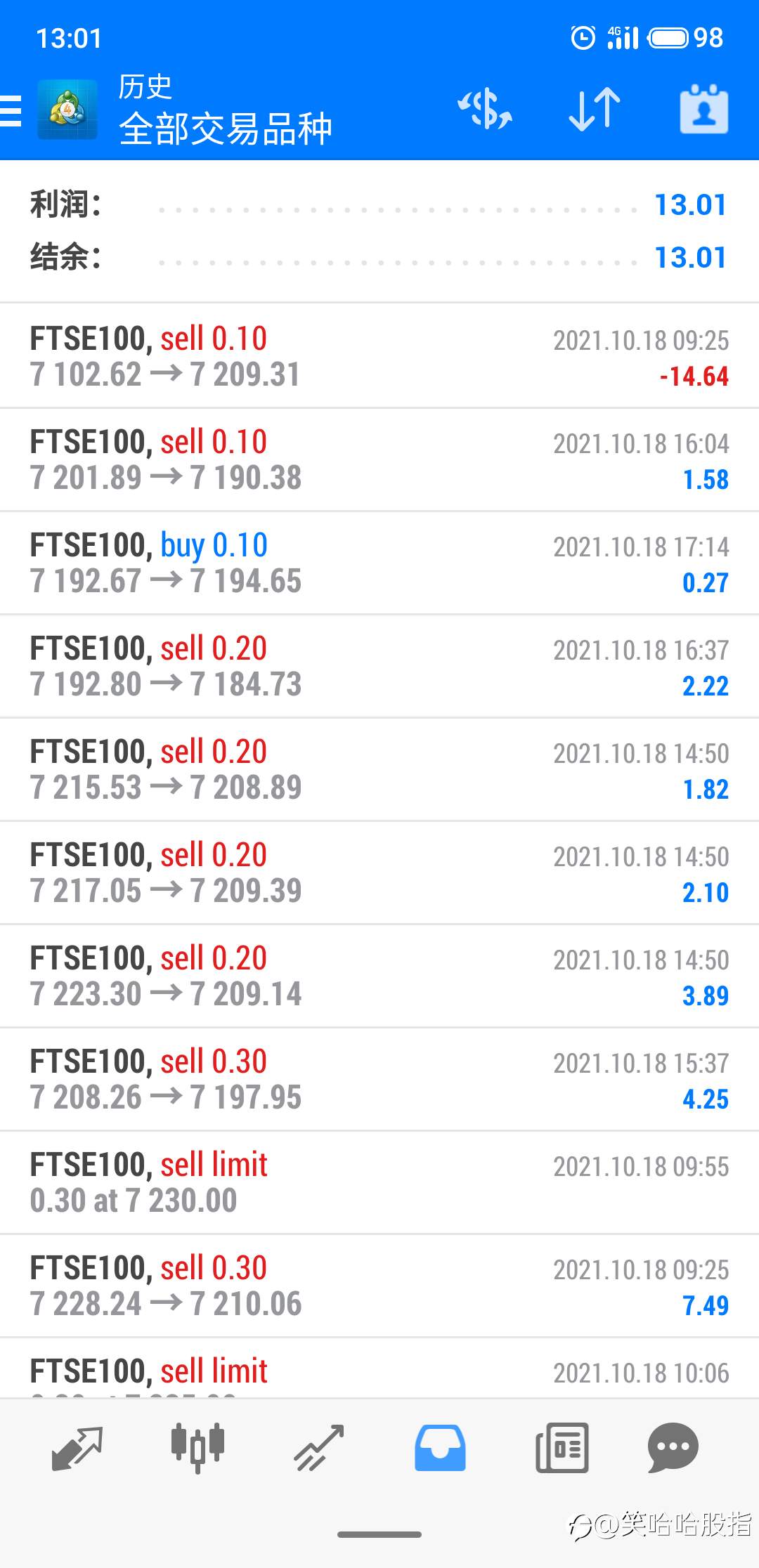 绑定账户每天更新~10月18日