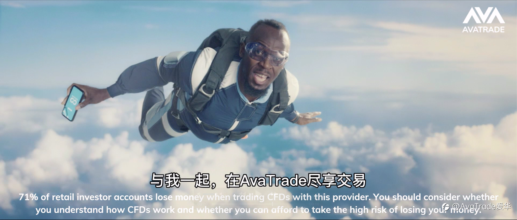 AvaTrade 联手闪电博尔特开启“新高度”挑战!