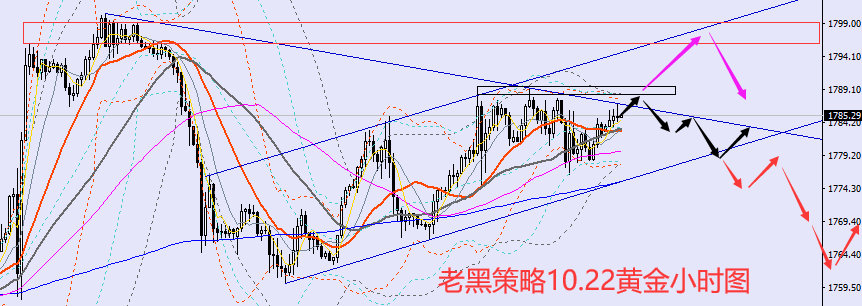 老黑策略:10.22黄金分析策略