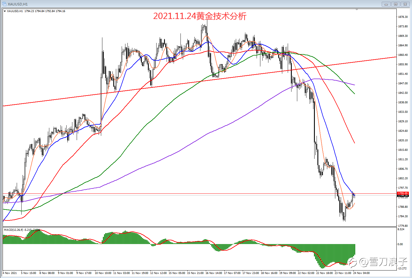 2021.11.24黄金技术分析