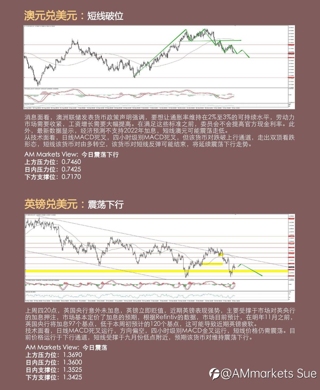 11.10AMMARKETS分析报告(非美震荡,黄金中期筑底)