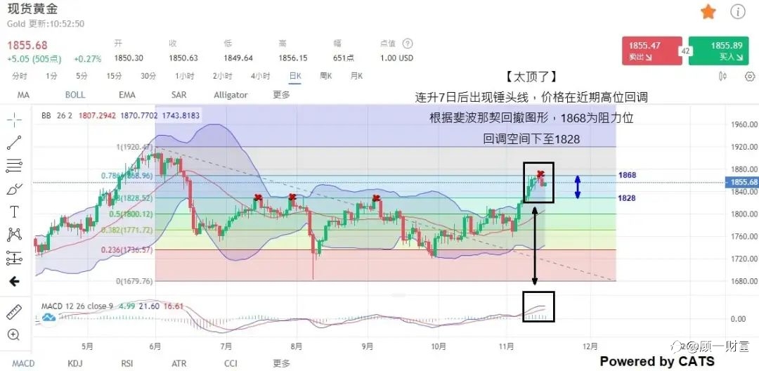金价触及逾5个月高位后回落