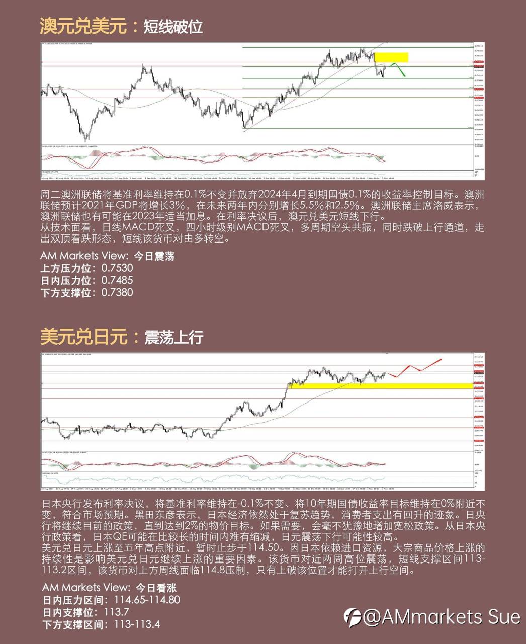 11.04AMMARKETS分析报告（美联储Taper靴子落地，美指冲高回落）