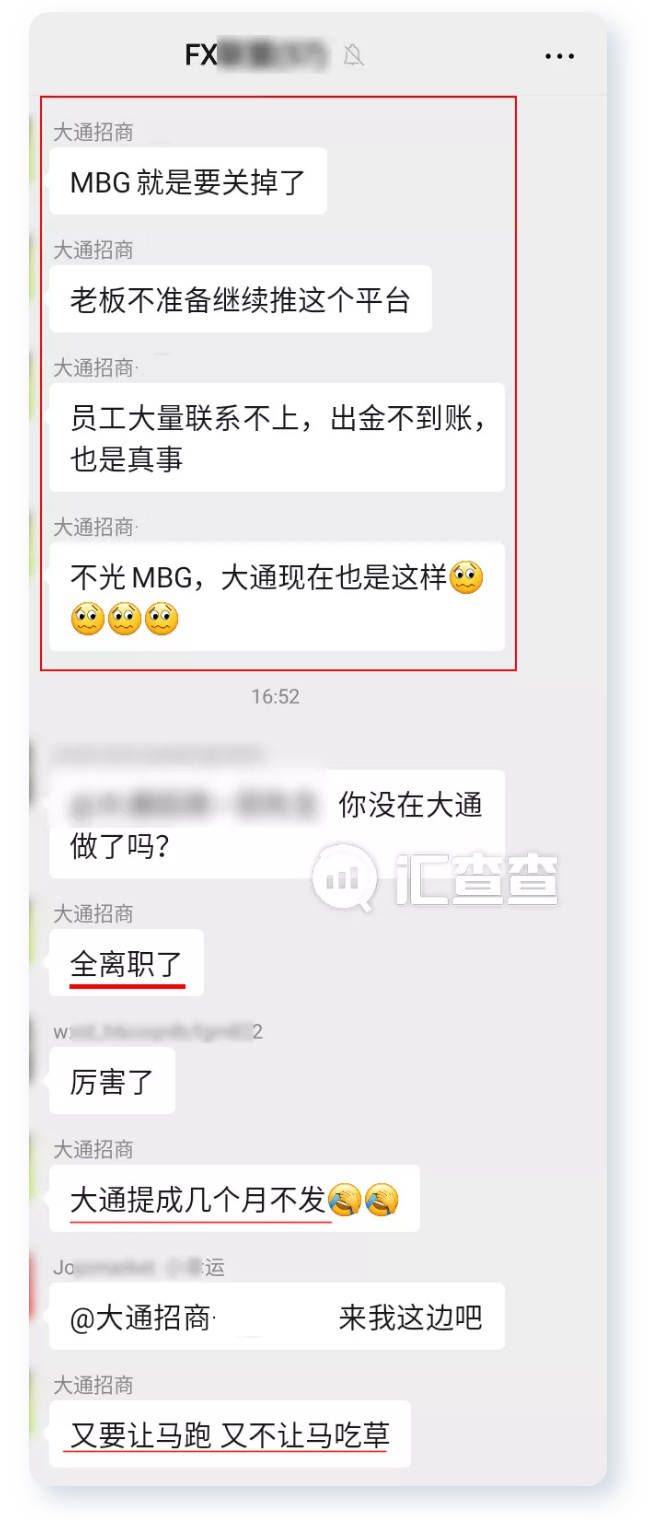 汇查查：最新大通金融后续，维权群乱象丛生
