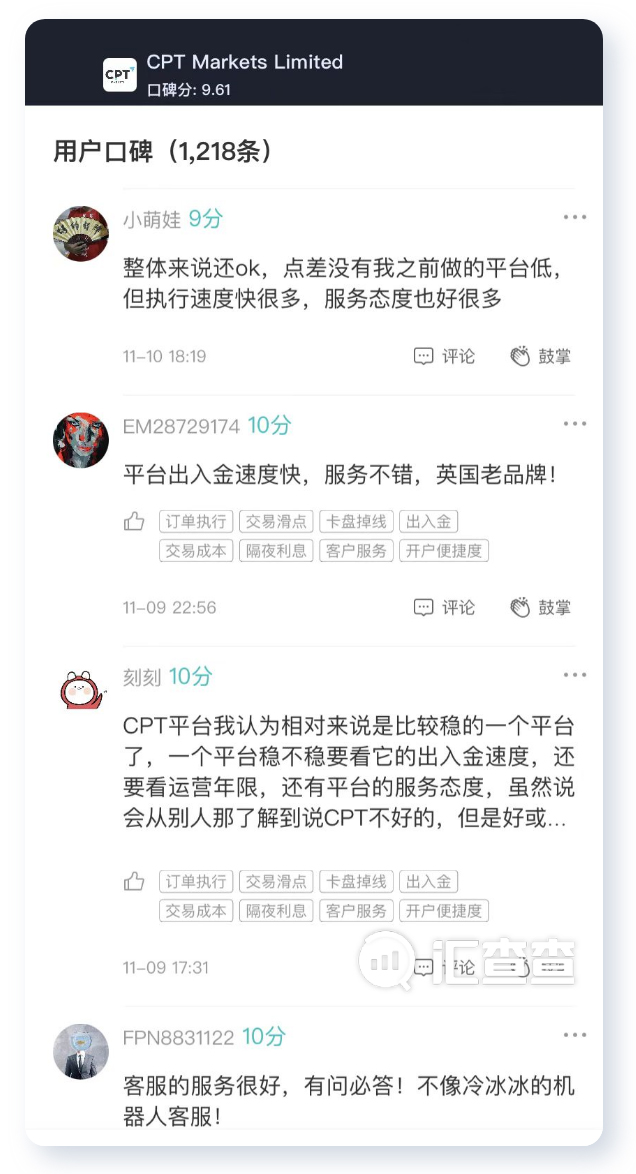 汇查查:拼硬核,用户选出了10家最棒的平台
