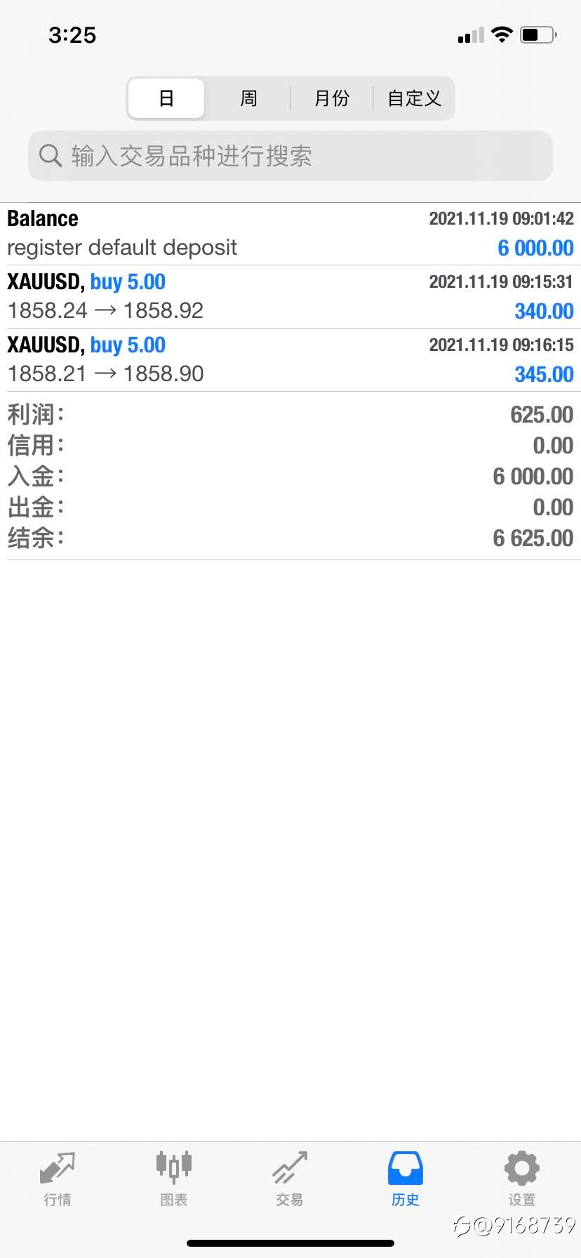 入金6000第一笔交易