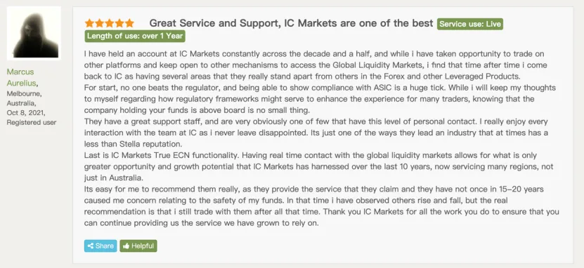 海外网友是如何评价IC Markets的？