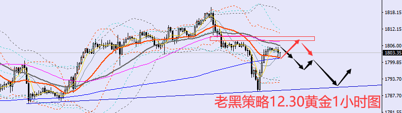 老黑策略：12.30黄金分析策略