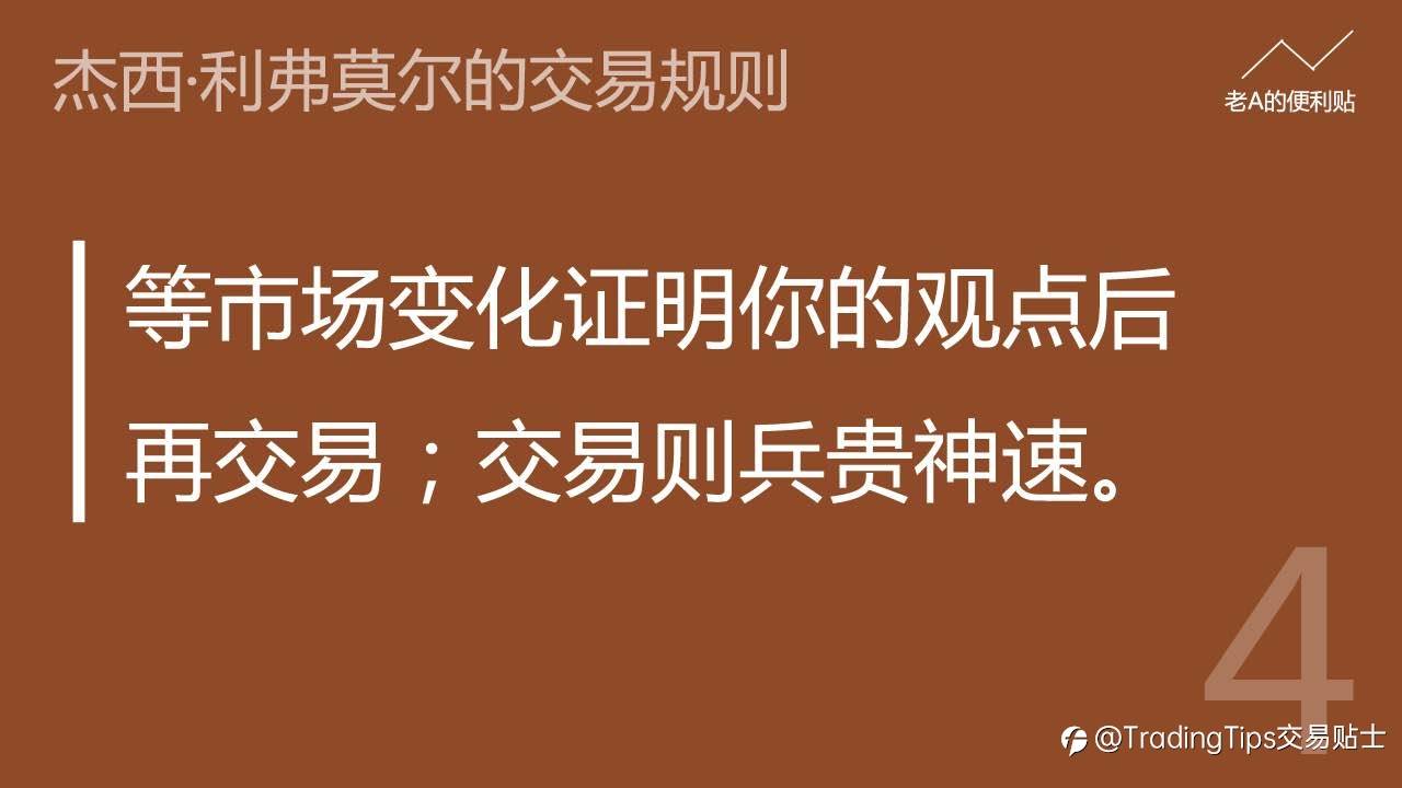 交易者必看 | 投机之王—杰西·利弗莫尔的交易规则