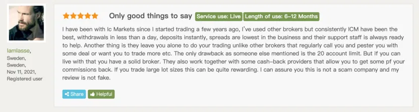 海外网友是如何评价IC Markets的？