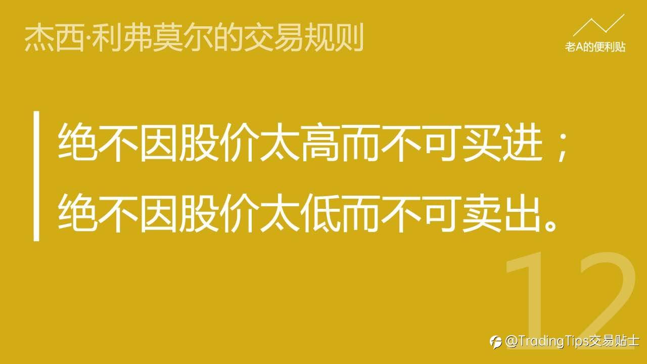 交易者必看 | 投机之王—杰西·利弗莫尔的交易规则