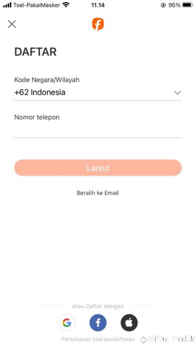 Daftarkan Diri Anda di FOLLOWME