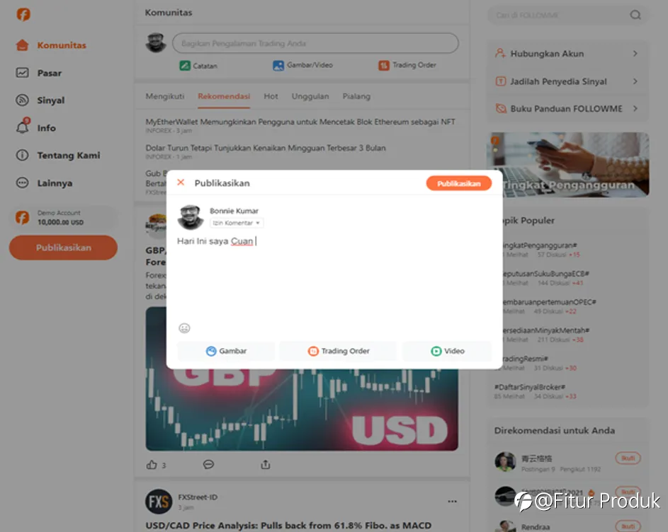 Bagikan Cerita dan Pengalaman Trading Anda
