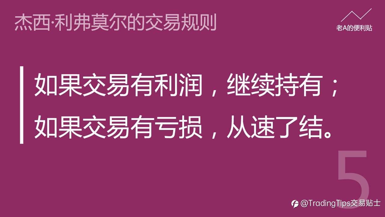 交易者必看 | 投机之王—杰西·利弗莫尔的交易规则