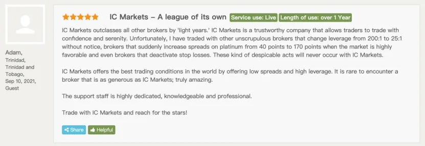 海外网友是如何评价IC Markets的？