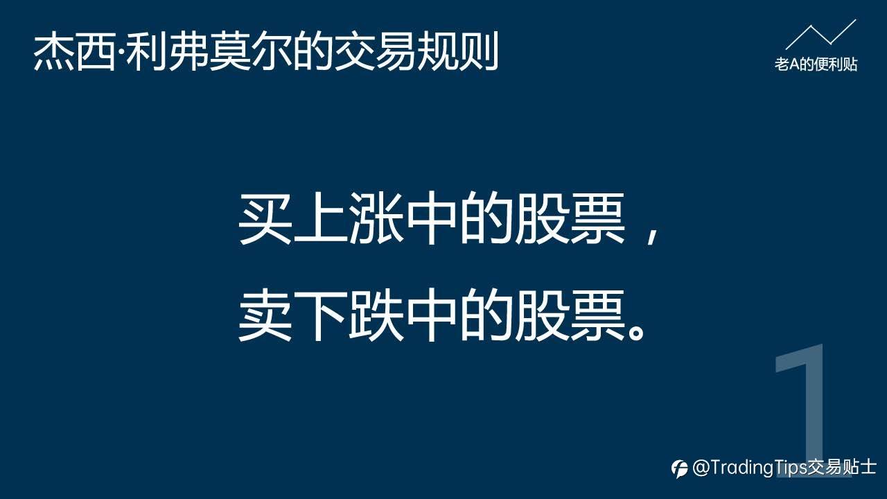 交易者必看 | 投机之王—杰西·利弗莫尔的交易规则