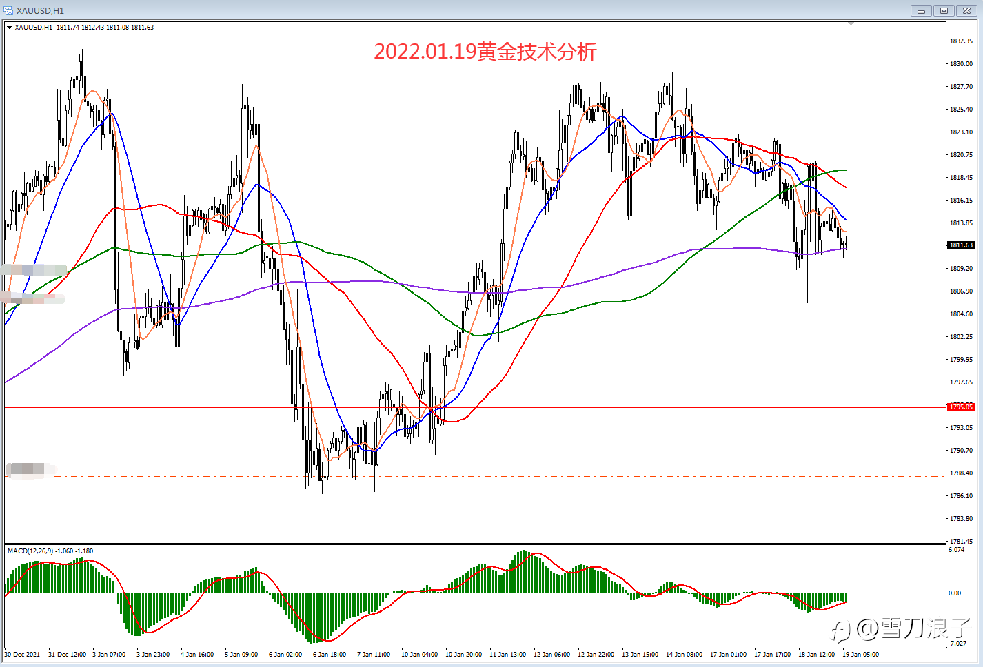 2022.01.19黄金技术分析