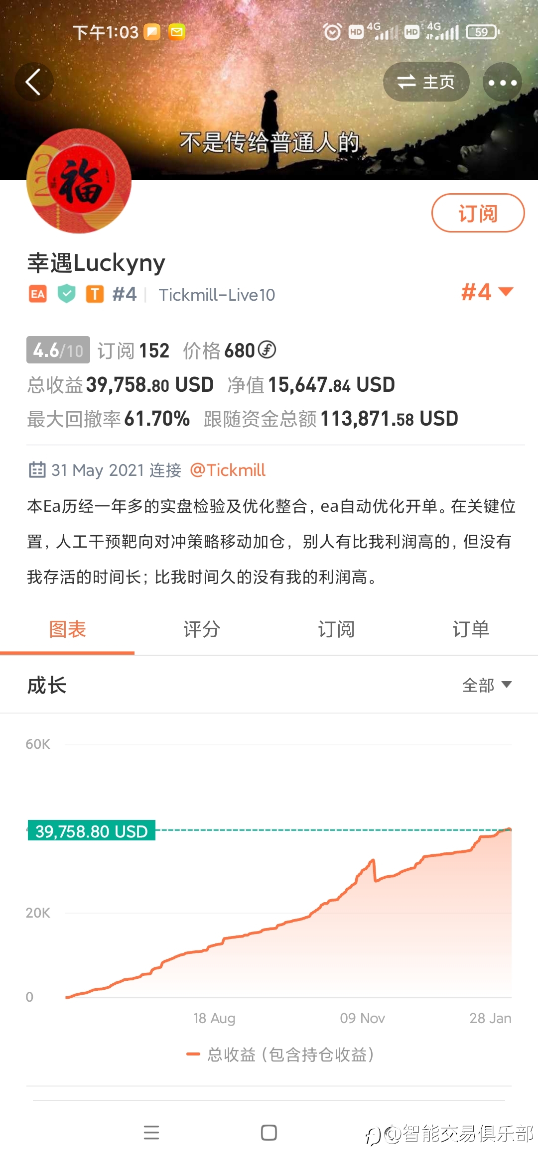 默默的关注着他的#4账户