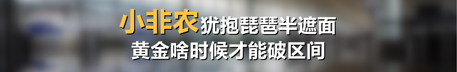 小非农犹抱琵琶半遮面，黄金啥时候才能破区间