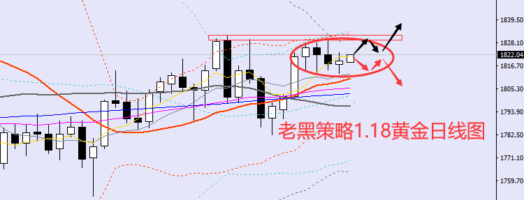 老黑策略:1.18黄金分析策略